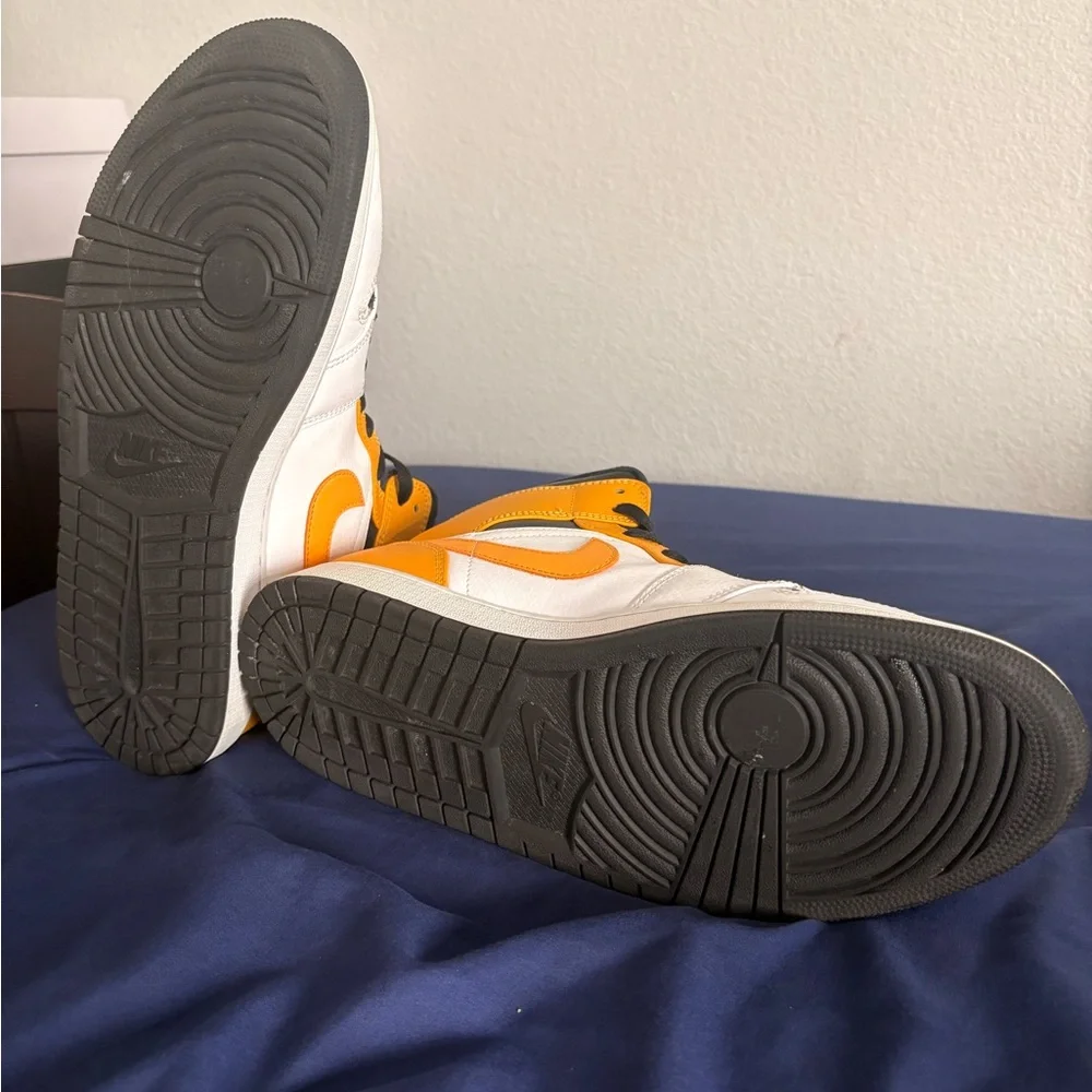 Jordan 1 Mid “University Gold” custom laces NO BOX size 11 - Picture 5 of 7
